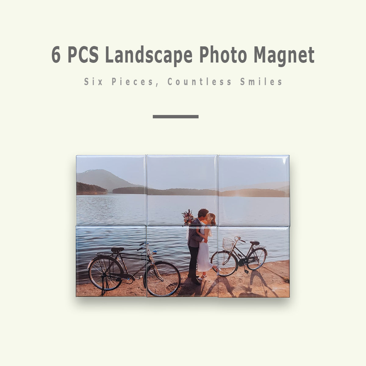 6PCS Landscape Photo Magnet